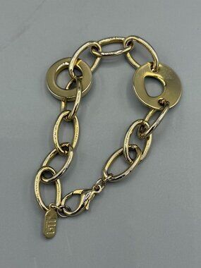 JLO Bracelet - Gold Toned Circular Chain